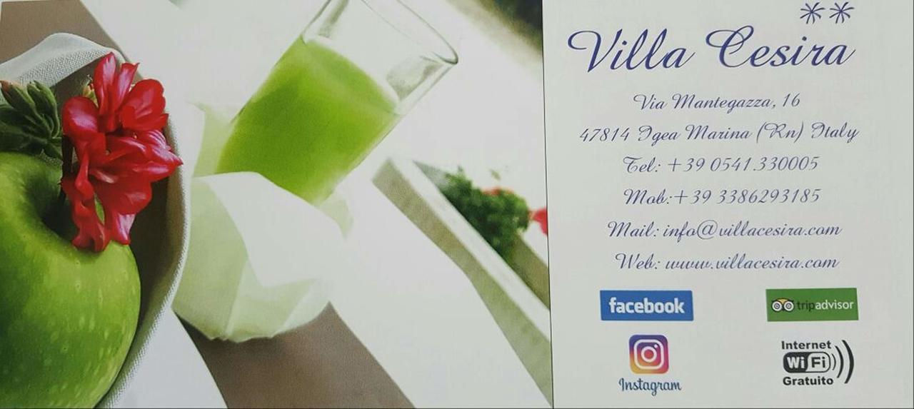 Hotel Villa Cesira Bellaria-Igea Marina Exteriör bild